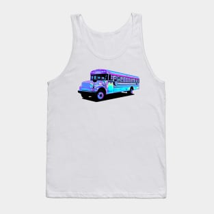 Holographic Purple School Bus Tank Top